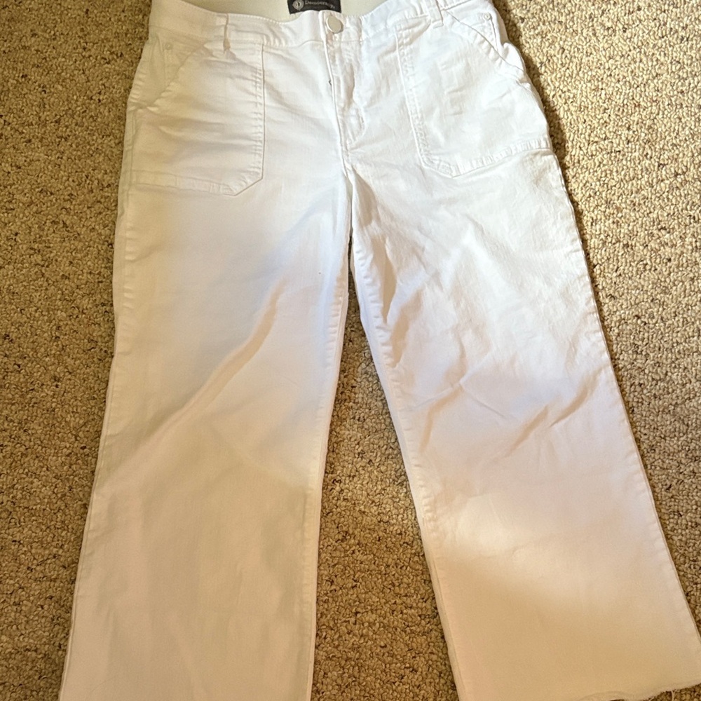 Democracy Women's Flare White Jeans